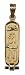 Egyptian Cartouche Pendant with "LOVE" in Ancient Egyptian Hieroglyphics - Solid Style- in Gold, Sterling Silver, or Sterling Silver with Gold Symbols