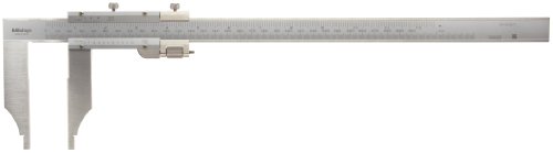 Mitutoyo 534-101 Long Jaw Vernier Caliper, 0.05mm Resolution, 0 (10)-300mm Range, 460g Mass Images