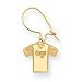 14K St. Louis Rams Jersey Kidney Wire Earrings - NF1824