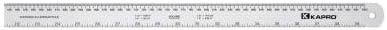 Kapro Industries 306-12 12 Aluminum Ruler with Converision Tables-116 mm