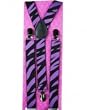Outer Rebel Fashion Suspenders- Purple Zebra