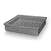 Rotationally Molded Plastic Tray 20 X20x4-1/2 Gray