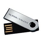 Super Talent STU2GPAS Pico-A Swivel 2GB USB Flash Drive