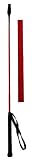Gerten, Reitgerte mit Klatsche in rot,75 cm