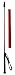 Reitgerte mit Klatsche in rot,75 cm