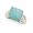 Sterling Silver Square Reconstituted Turquoise Polished Ring - Size 6