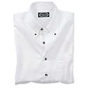 Mens Long Sleeve Cotton Twill Shirt, Color: White, Size: X-Large