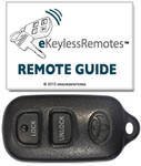 2004-2007 Toyota Highlander SR5+Limited Keyless Entry Remote Fob Clicker With Free Do-It-Yourself Programming and Free eKeylessRemotes Guide