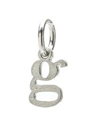 Dogeared Open G Charm, Sterling Silver