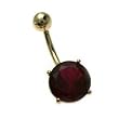 14k Gold Birth Stones Color = July - Sold Individually