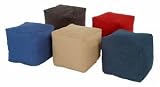 Comfort Research Twill Navy CUBE BEAN BAG 16W x 16D x 16 High Frameless Chair