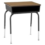 Scholar CraftTM 2200 Series Open-Front Student Desks, Valley Pecan, Set Of 2