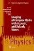 Imaging of Complex Media with Acoustic and Seismic Waves (Topics in Applied Physics)