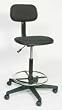 Dakota Designs 1FAV3 Drafting Stool, 24-34 In H, Black