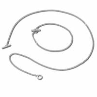 Sterling Silver Charm Bracelet and Neclace set