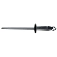 Victorinox Diamond Honing Steel 10-Inch Round with Solid Core, Black Plastic Handle