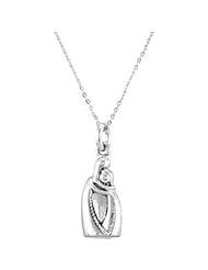 Sterling Silver Holding You Forever Ash Holder Pendant 18"
