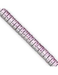 Sterling Silver Pink CZ Bracelet