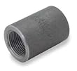 Industrial Grade 1MMZ9 Coupling, 1/8 In, Threaded, Black Steel