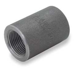 Industrial Grade 1MNA4 Coupling, 3/4 In, Threaded, Black Steel