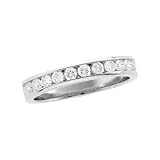 Platinum Diamond Wedding/Anniversary Band - 0.50 Ct. TW - Sizes 5.0 to 8.5