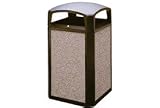 35 Gallon Rubbermaid Waste Receptacle - Sable/Coral
