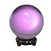 Pure Quartz Crystal Ball with Wood Stand - Pink 8 Cm - Beautiful As Display or a Powerful Feng Shui Tool