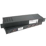 Cables To Go 40397 4-Output Component Video + Stereo Audio Distribution Amplifier (Black/Silver)