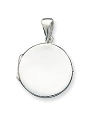 Sterling Silver Flat Polished Locket