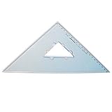 30cm 300mm Professional Metric Plastic Set Square Drawing Drafting Triangle 45 Degrees