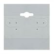 Earring Display Hang Cards Gray Flocked 2 X 2 Inch (100)