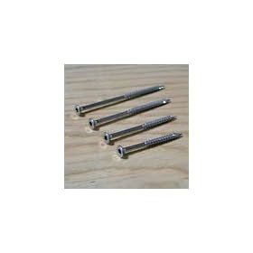 10 x 2 1/2-inch Silver 'Star Drive' Stainless Steel Wood Screws / 86 ct 1lb Jar