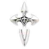 Sterling Silver Gothic Cross Pendant