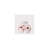 Teddykompaniet Soft Velvet Pram Shoes - Pink Cat