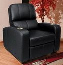 Bell'O HTS100 Double Arm Reclining Chair - BLACK Leather