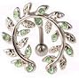 Vine Wreath Top Down Belly Button Ring