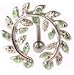 Vine Wreath Top Down Belly Button Ring