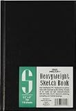 Black Hardcover Sketchbook- Stitch Bound 5-1/2x8 Inch