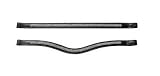 Edles Leder Stirnband schwarz/silber mit Kristallsteinen
