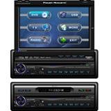 Power Acoustik PTID-8940NRBT Motorized Flip-Up Screen AM/FM DVD Bluetooth Receiver with New Graphics
