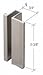C.R. LAURENCE S0H238BN CRL Brushed Nickel Slip-On Handle For 3/16
