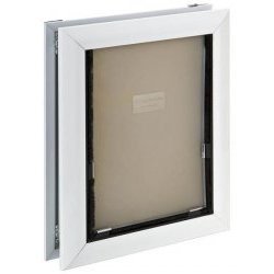 Door Mount Pet Door - Dual Flap - Large (White) (19.75