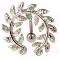 Vine Wreath Top Down Belly Button Ring