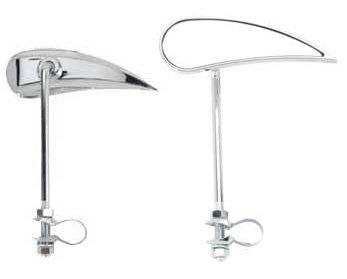 Right Chrome Blade Mirror Cruiser Bike Bicycle