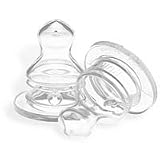 Gerber Silicone Orthodontic Fast Flow Nipples for 6 + Months Babies, Size : 2, 2 ea