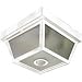 Heath Zenith SL-4305-WH Motion-Activated Five-Sided Porch Light, White Brass with Frosted Glass