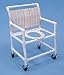 Bariatric Shower Chair with Commode - DROP ARMS ON
