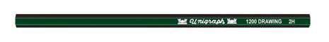 2H Unigraph 1200 Drawing Drafting Pencil, Untipped. 36-Pack