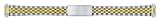TX724T, Timex watchband, 2-Tone Link, Center Clasp, 11-14mm, 2-Tone, Adjustable