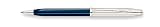 Cross Century II Sterling Silver/Translucent Blue Lacquer Ball-Point Pen with Silver Plated Appointments